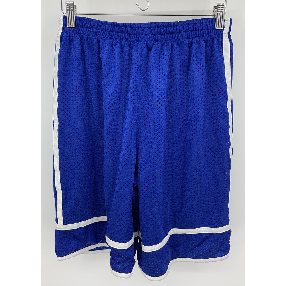 Champion Boys Youth Blue Mesh Activewear Basketball Shorts Size XL